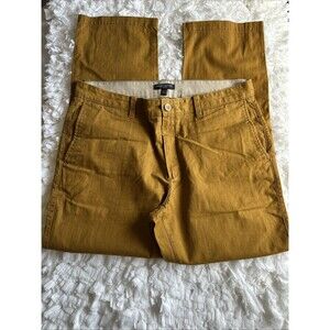 Banana Republic Aiden Pant 36x32 Mustard Yellow Chino EUC